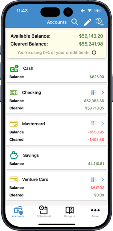 ClearCheckbook on the iPhone, iPod Touch and iPad!