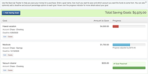 Save-Up Tracker - saving list